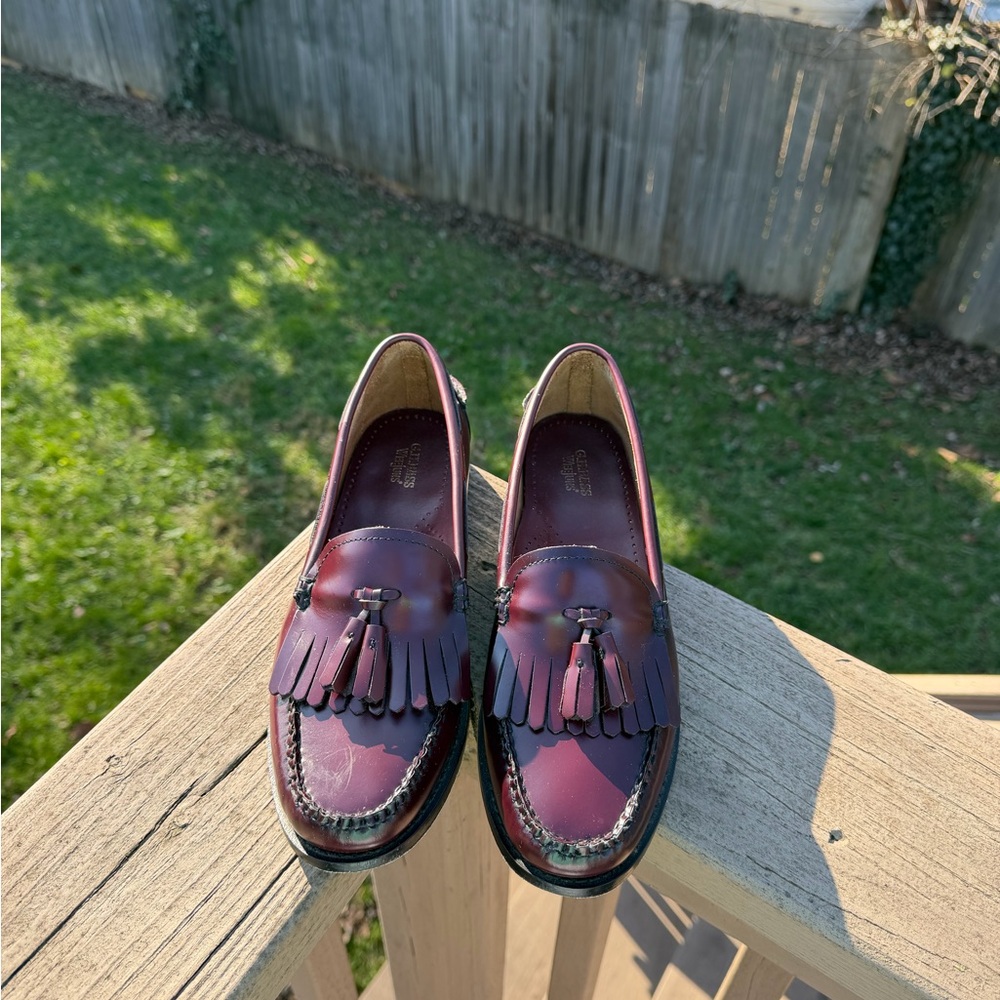 G.H. Bass Weejuns Burgundy Tassel Loafers